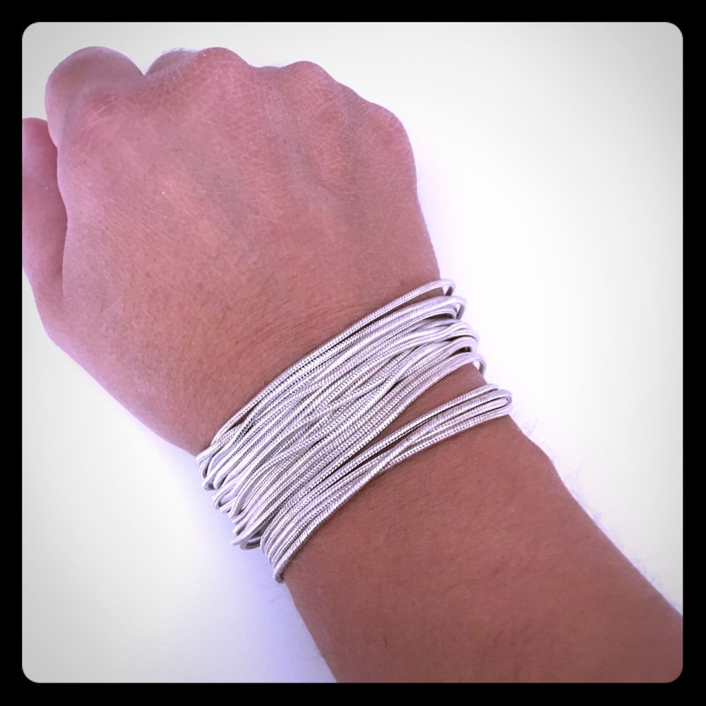 Silver Statement Bracelet - image 1